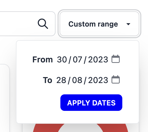 Stats date picker