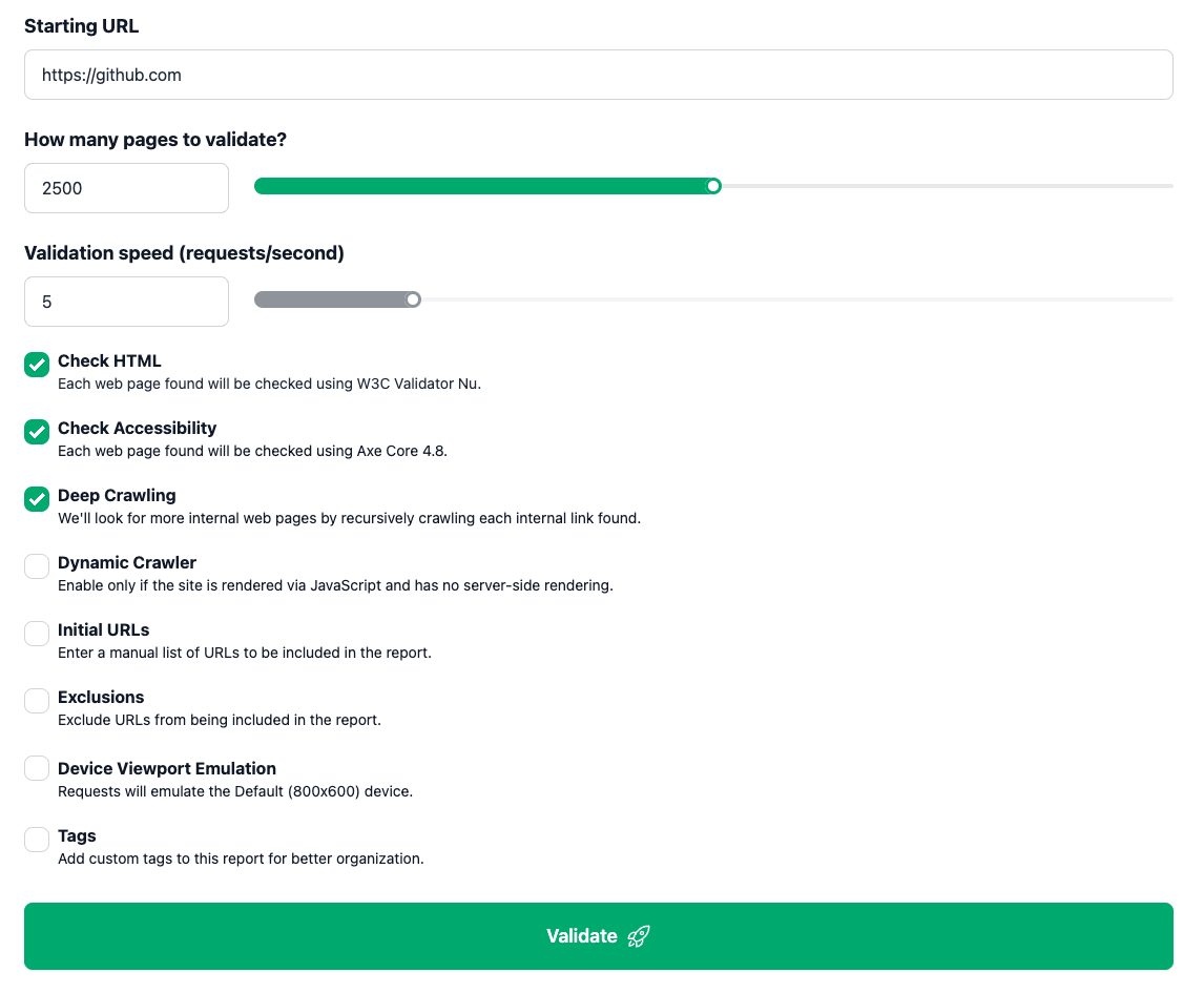 Site report form